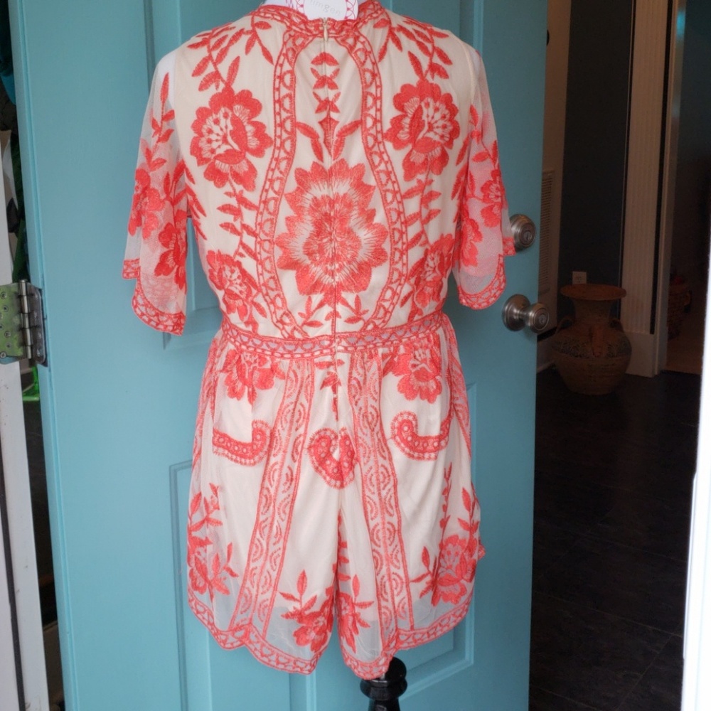 Last 1! SALE π Md Umgee Canyon Clay Floral Romper - Picture 6 of 8